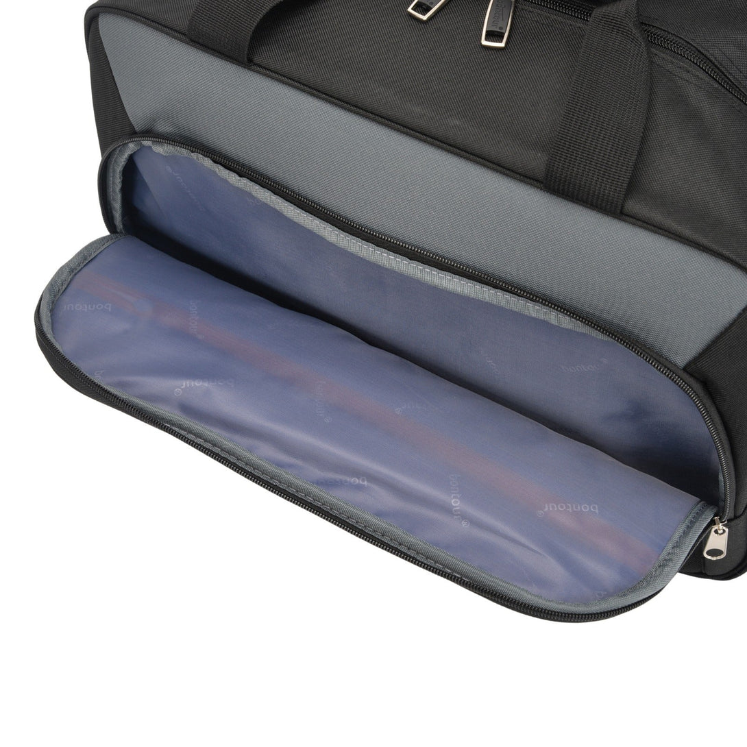 BONTOUR AIR Ročna prtljaga, kabinska torba Eurowings/Vueling/Volotea/WizzAir 40x30x20cm, Črna-Vasdom.si