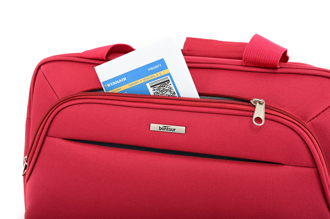 BONTOUR AIR Ročna prtljaga, kabinska torba Ryanair 40x20x25cm, rdeča-Vasdom.si