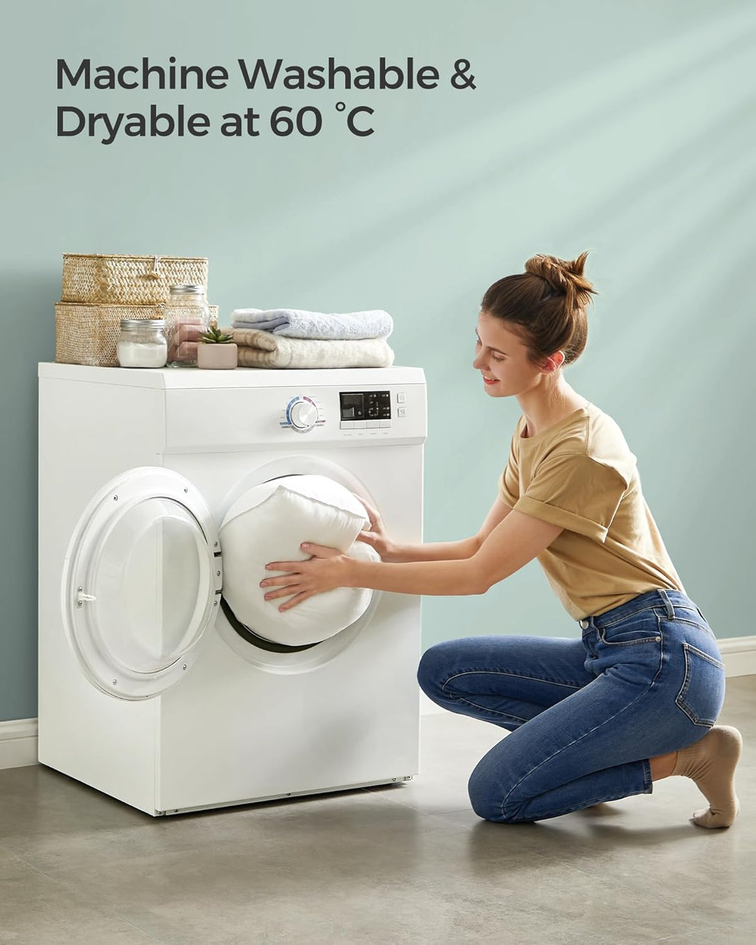Blazini 2x, 74 x 48 cm, polnilo 800 g, bela | SONGMICS-Vasdom.si