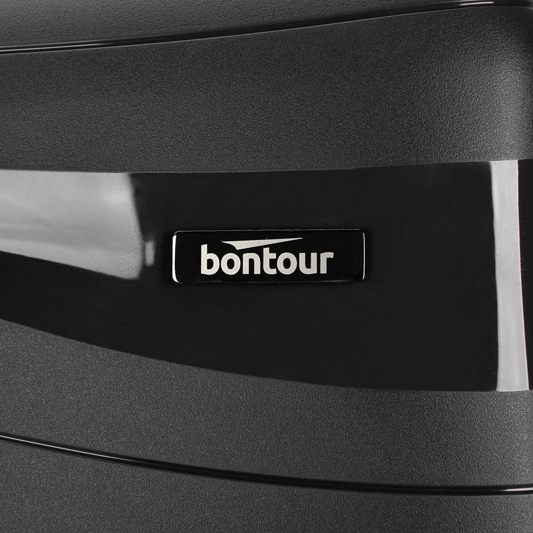 Bontour 'Flow' komplet kovčkov s 4 kolesi, črne barve-Vasdom.si