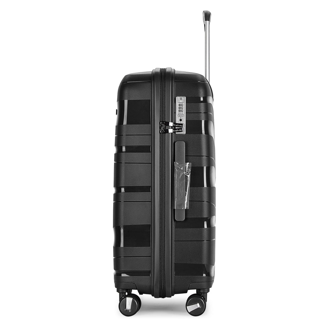 Bontour 'Flow' kovček s 4 kolesi in TSA ključavnico, velikosti M, črne barve-Vasdom.si