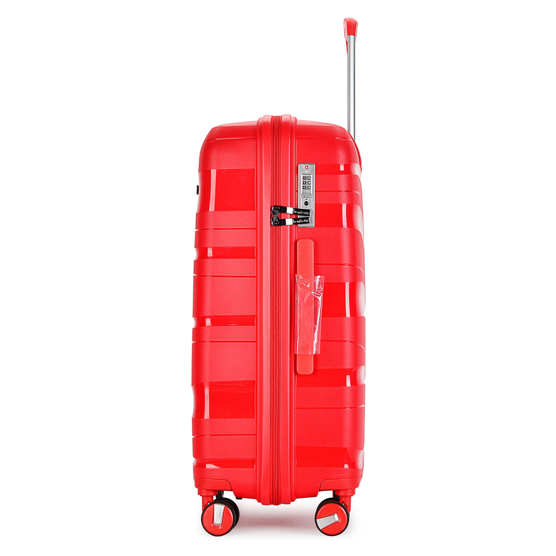Bontour 'Flow' ročna prtljaga s 4 kolesi, Kabinski kovček 55x40x20cm, rdeča-Vasdom.si