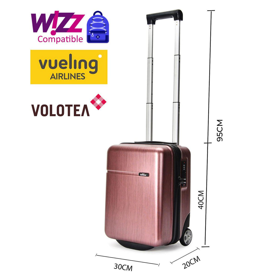 CabinOne Kabinski kovček WIZZAIR, 40x30x20 cm, temno roza | BONTOUR-Vasdom.si