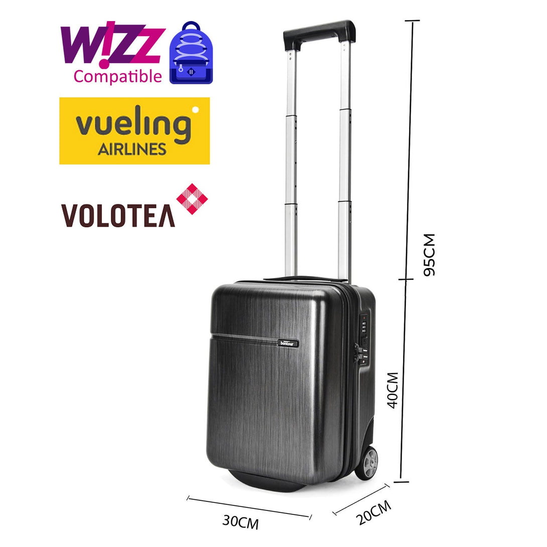 Kabinska torbica CabinOne WIZZAIR, 40x30x20 cm, srebrna | BONTOUR-Vasdom.si