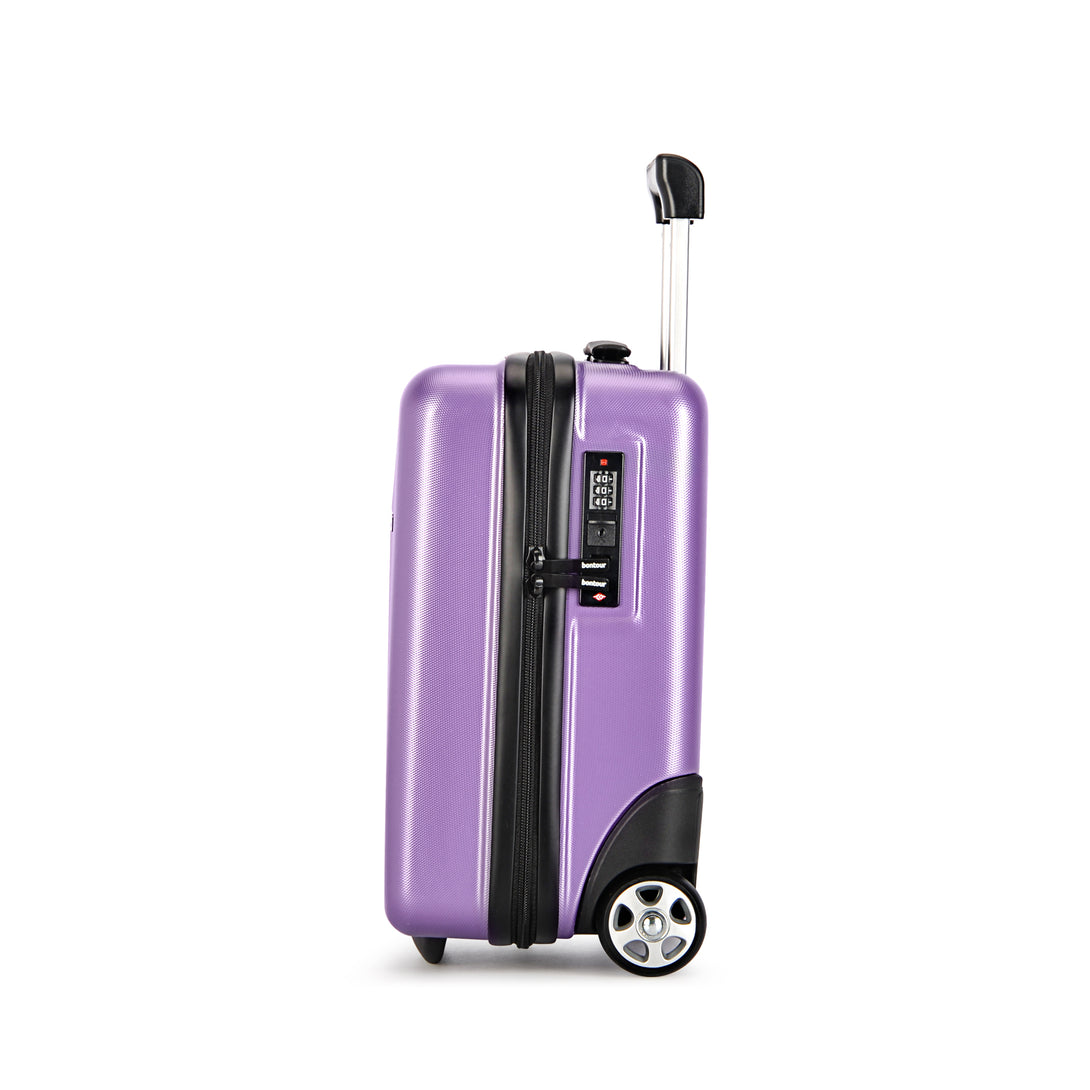 Kabinski kovček 40x30x20cm, WIZZ AIR ročna prtljaga, roza vijolična | BONTOUR-Vasdom.si