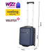 Kabinski kovček BONTOUR CabinOne modre barve (40x30x20 cm) lahko brezplačno prevažate na letih WIZZAIR-Vasdom.si
