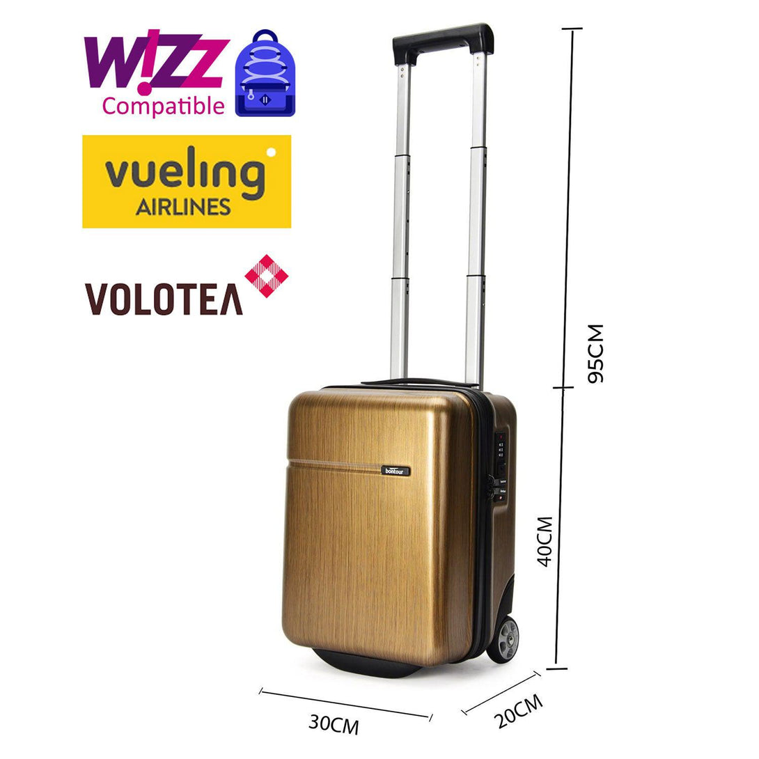 Kabinski kovček CabinOne WIZZAIR, 40x30x20 cm, zlata| BONTOUR-Vasdom.si