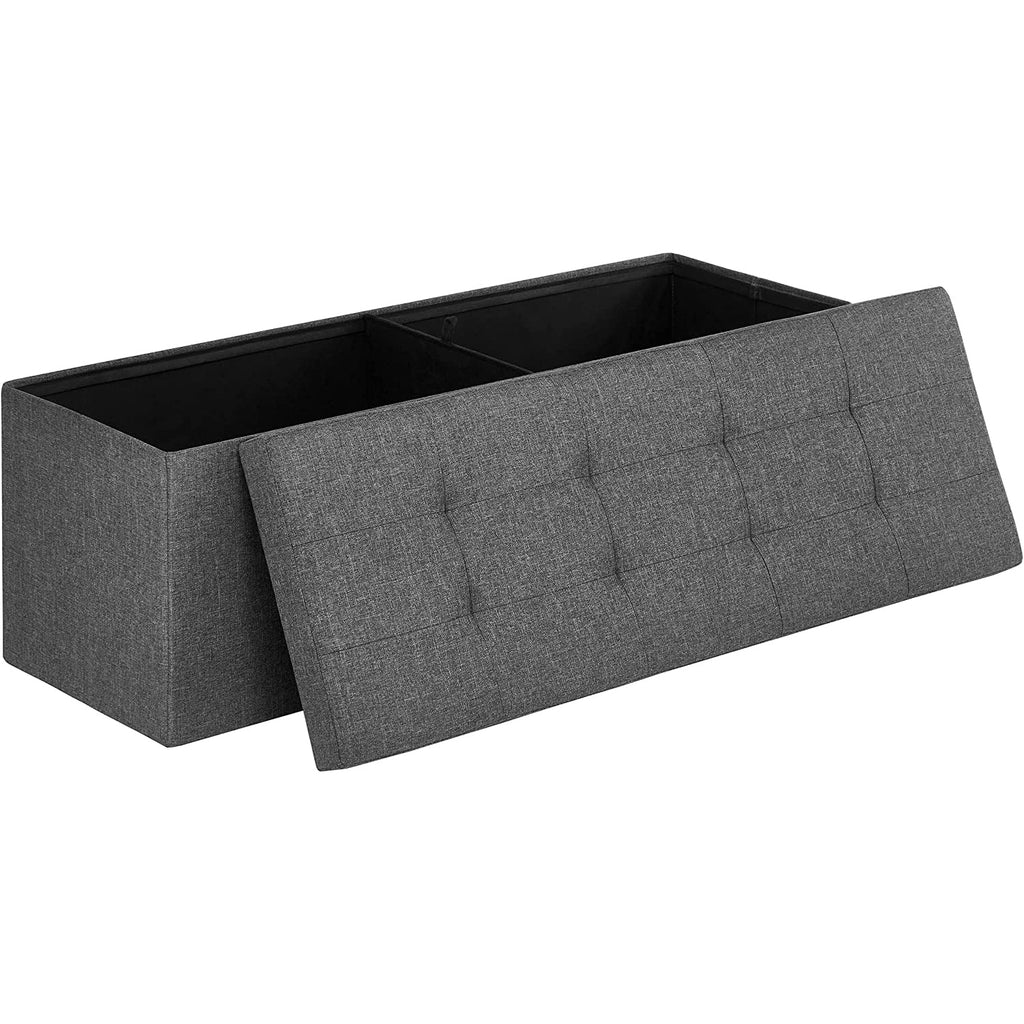 Klop za shranjevanje, največja nosilnost 300 kg, 120 L, temno siva 110 x 38 x 38 cm | SONGMICS-Vasdom.si