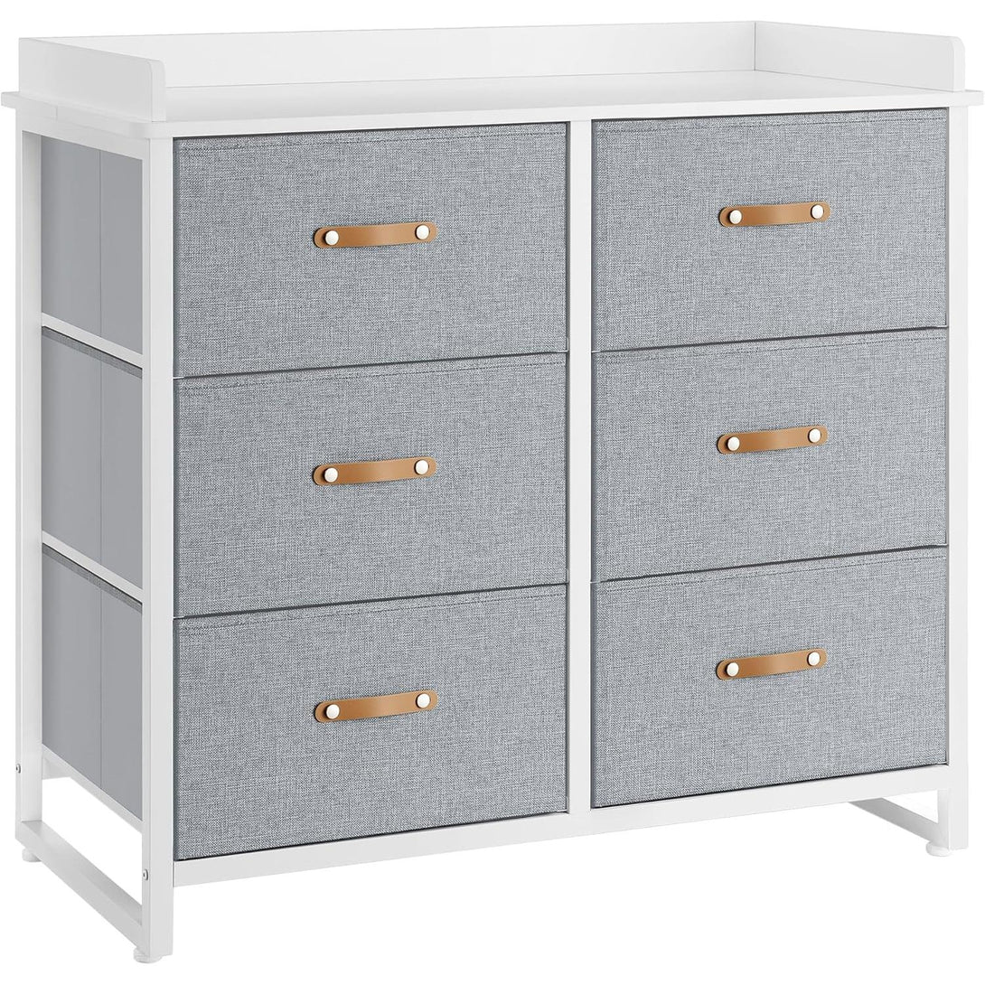Komoda za otroško spalnico, 6 predalov, 50 x 100 x 91, siva | SONGMICS-Vasdom.si