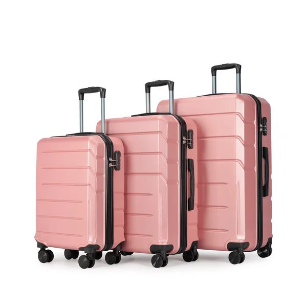 Komplet 3 kovčkov "Spinner", s ključavnico TSA, rose gold | BONTOUR-Vasdom.si