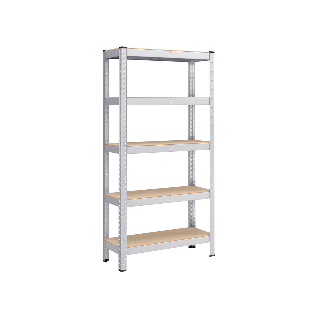 Kovinska polica na 5 nivojih, nosilnost 650 kg, 30 x 75 x 150 cm, srebrna | SONGMICS-Vasdom.si