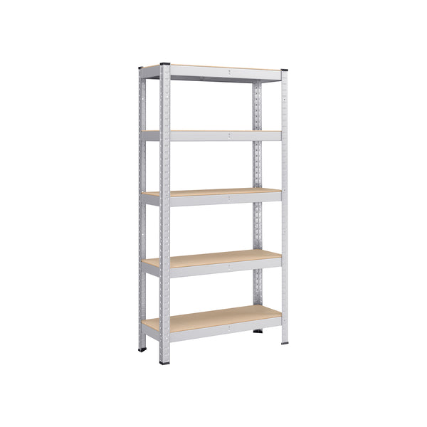 Kovinska polica na 5 nivojih, nosilnost 650 kg, 30 x 75 x 150 cm, srebrna | SONGMICS-Vasdom.si