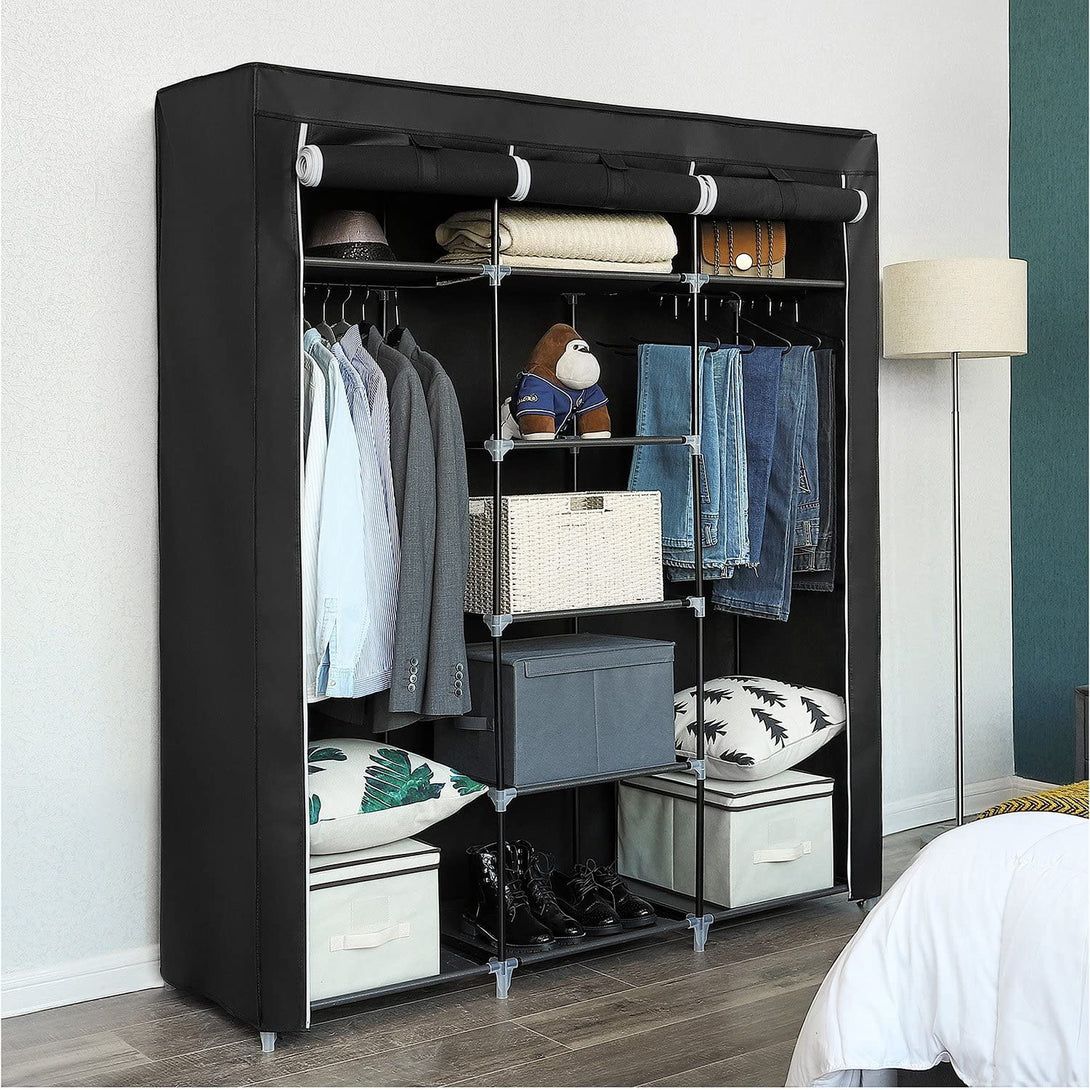 Mobilna garderobna omara, 150 x 45 x 175 cm, črna | SONGMICS-Vasdom.si
