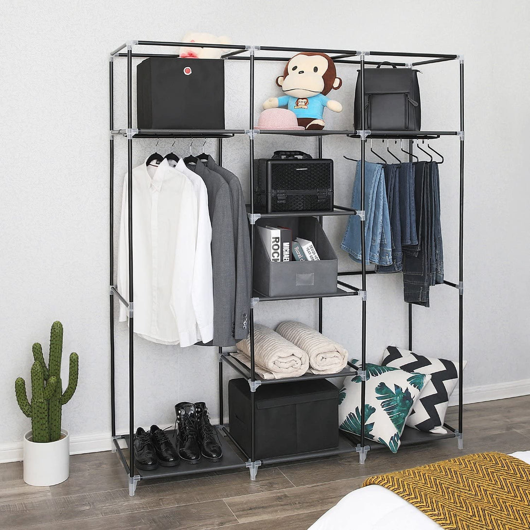 Mobilna garderobna omara, 150 x 45 x 175 cm, črna | SONGMICS-Vasdom.si