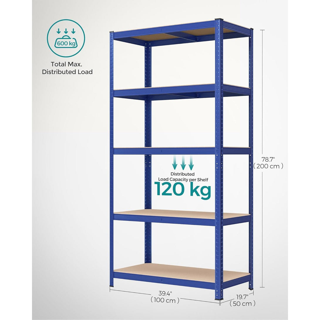 Odlagalna polica za velike obremenitve, 200 x 100 x 50 cm, nosilnost do 875 kg | SONGMICS-Vasdom.si