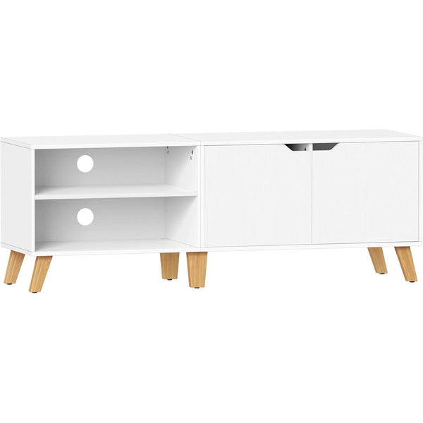TV omarica z 2 vrati, 40 x 140 x 50 cm, bela | VASAGLE-Vasdom.si