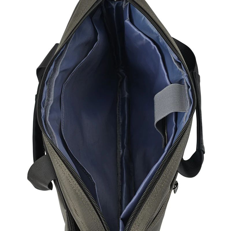 Torba za prenosnik 15" (40 x 26 x 5 cm), sivo-zelena | BONTOUR-Vasdom.si