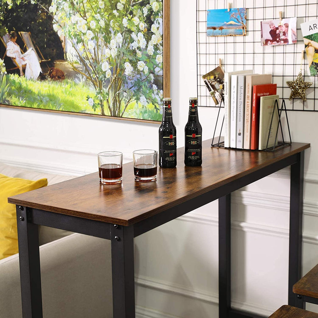 Barska miza, stabilna visoka miza 120 x 40 x 100 cm | VASAGLE-Vasdom.si
