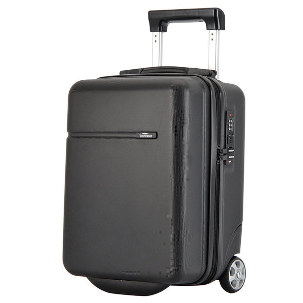 Bontour CabinOne kabinski kovček lahko brezplačno prevažate na lete WIZZAIR v črni barvi (40x30x20 cm)-Vasdom.si
