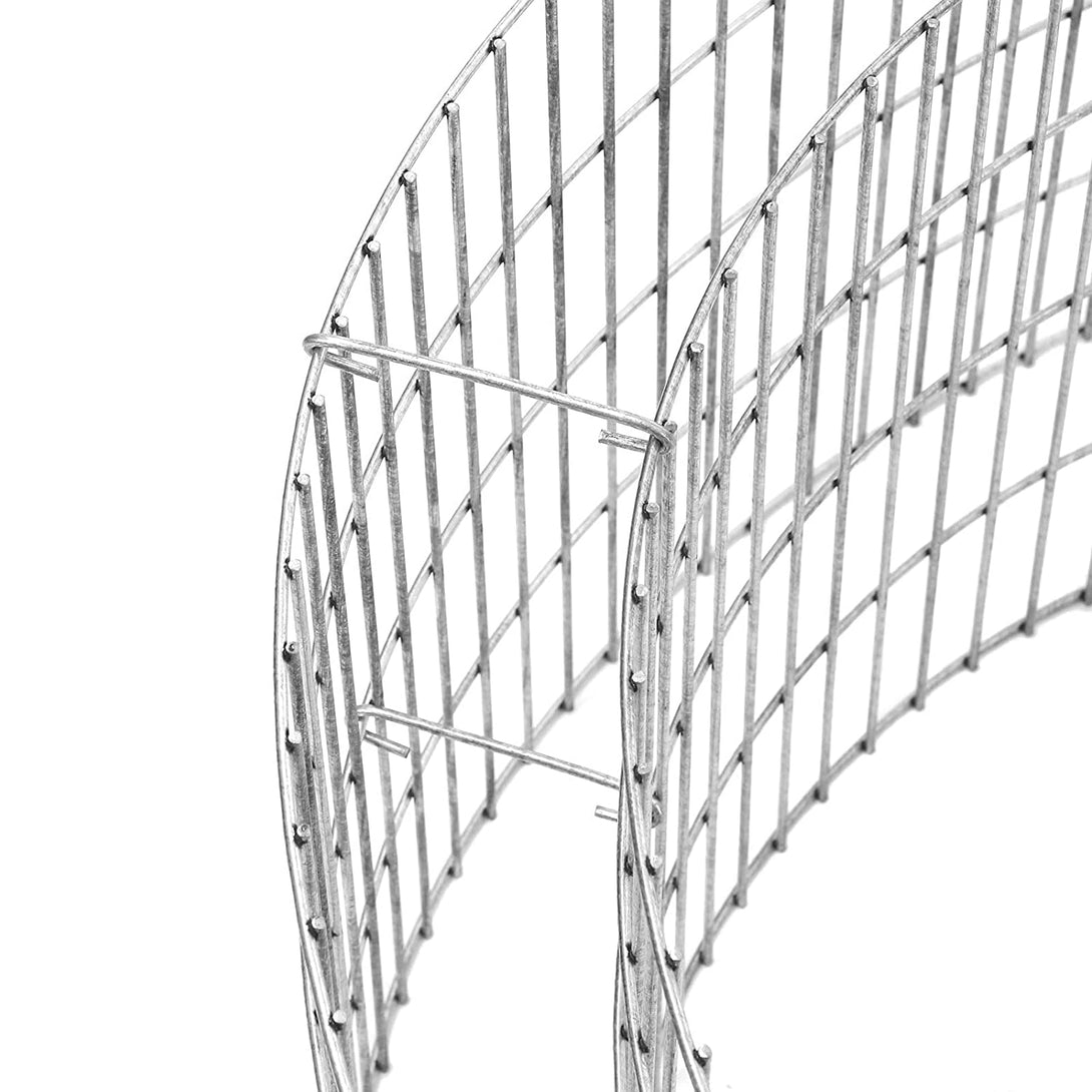 Gabion Kovinska košara v obliki polža z mrežo iz nerjavečega jekla 2,5 x 10 cm | SONGMICS-Vasdom.si