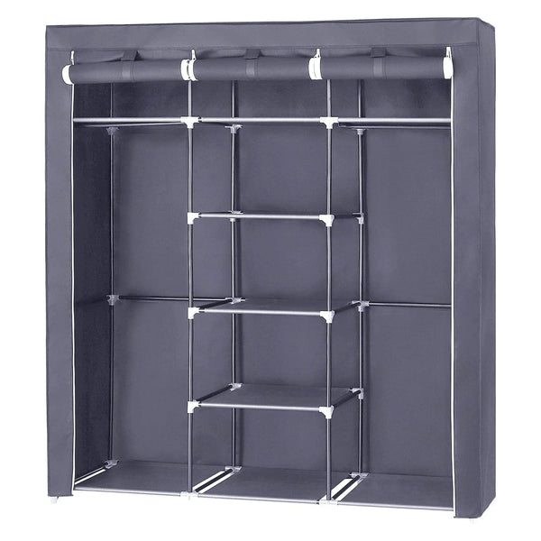 Garderobna omara 175 x 150 x 45 cm, siva | SONGMICS-Vasdom.si