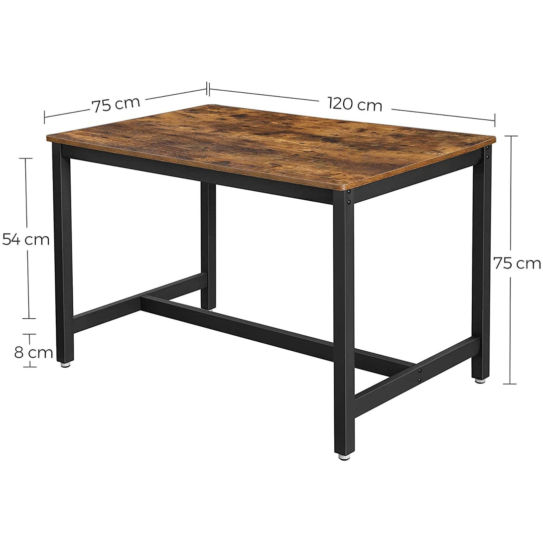 Jedilna miza za 4 osebe, kuhinjska miza, 120 x 75 x 75 cm | VASAGLE-Vasdom.si