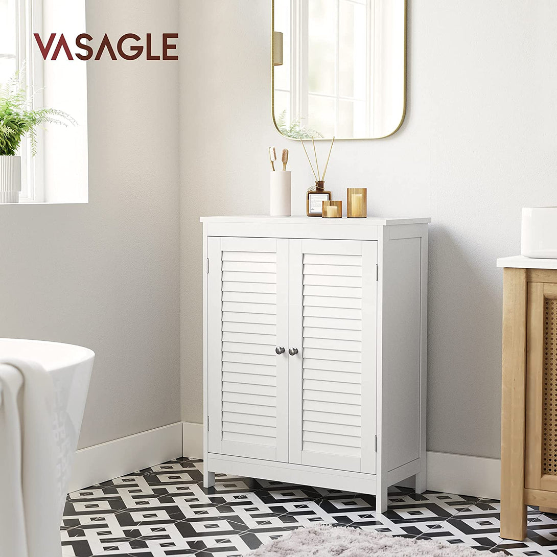 Kopalniška omarica v skandinavskem slogu z 2 vrati, 60 x 80 x 30 cm, bela | VASAGLE-Vasdom.si