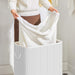 Koš za perilo iz bambusa 100L, 2-prekatni koš za perilo s pralno vrečko | SONGMICS-Vasdom.si