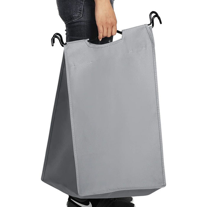 Koš za perilo s kolesi, 4 odstranljive vrečke, voziček za perilo 4 x 35L, siv | SONGMICS-Vasdom.si