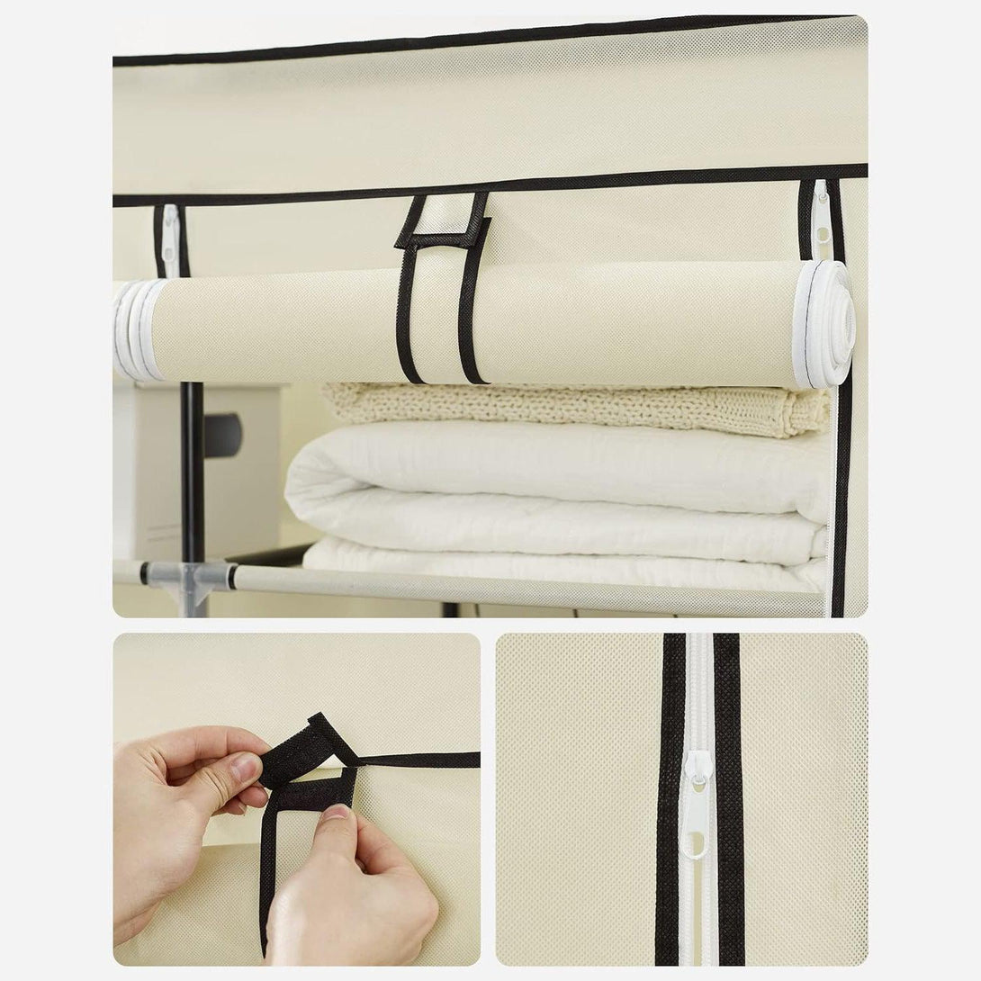Mobilna garderobna omara, 175x150x45 cm, bež | SONGMICS-Vasdom.si