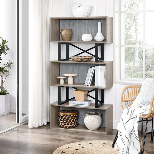 Moderna knjižna omara s prostorom za shranjevanje 80 x 149 x 30 cm | SONGMICS-Vasdom.si