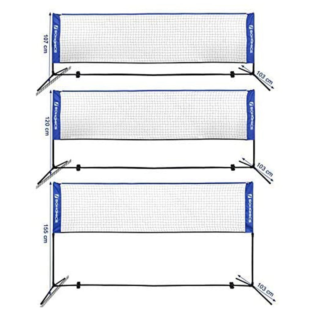 Mreža za badminton 300 x 155 x 103 cm, modra | SONGMICS-Vasdom.si