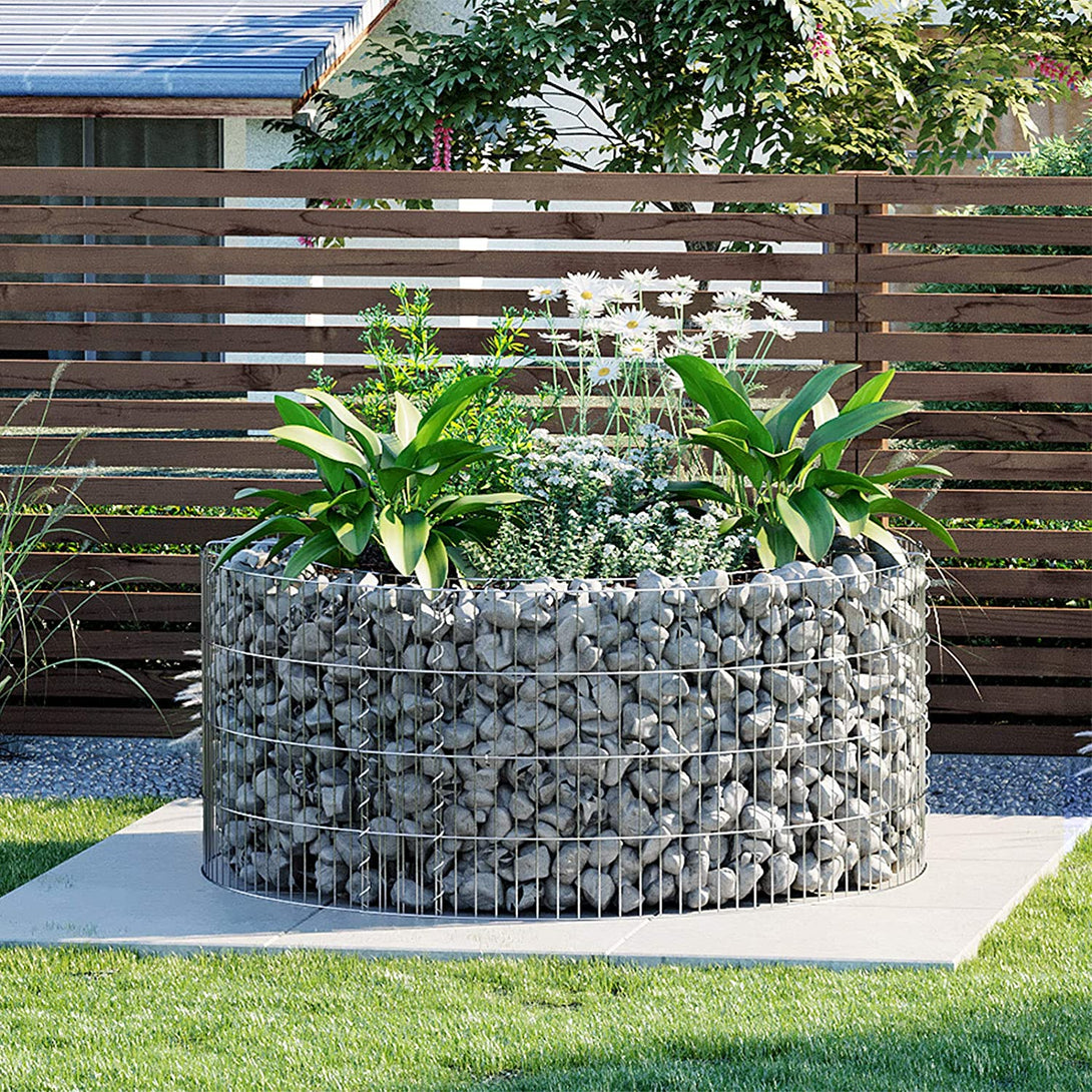 Okrogel gabion 90 x 40 cm | SONGMICS-Vasdom.si