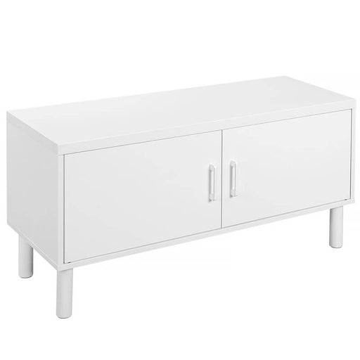 Omarica za čevlje z vrati 100 x 50 x 35 cm bela | VASAGLE-Vasdom.si