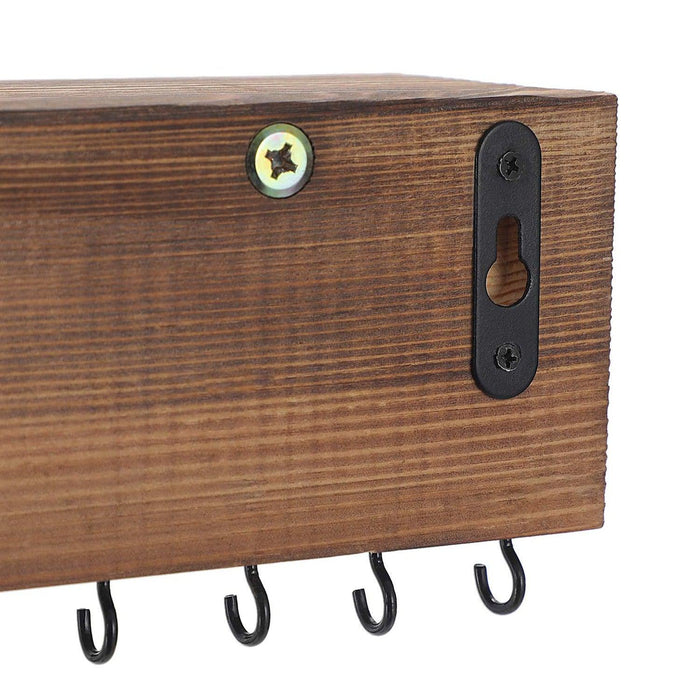 Organizator za nakit, Stensko držalo za nakit s polico, 40 x 7,5 x 7,5 cm | SONGMICS-Vasdom.si