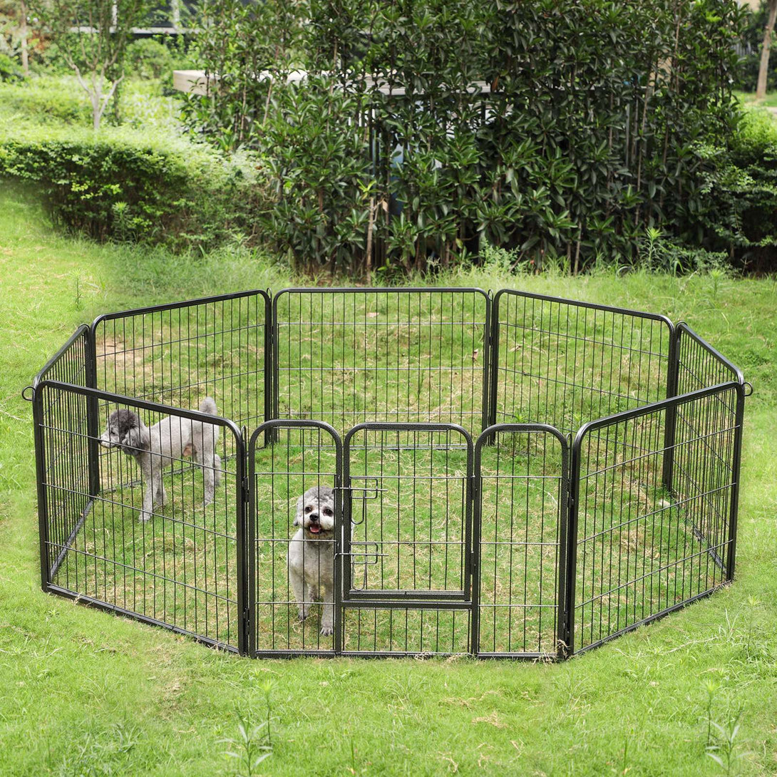 Pasja kletka, 8-delna ograja za hišne ljubljenčke 77 x 60 cm | FEANDREJA-Vasdom.si