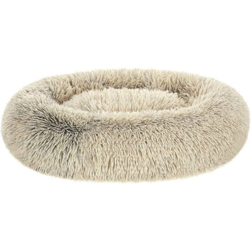 Pasja postelja, mačja postelja, mehka plišasta površina, 80 cm, kaki-Vasdom.si