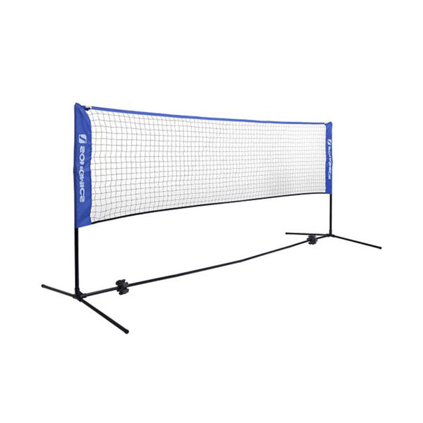 Prenosna mreža za tenis/badminton s stojalom, nastavljivo višino 5x1,55 m, modra | SONGMICS-Vasdom.si