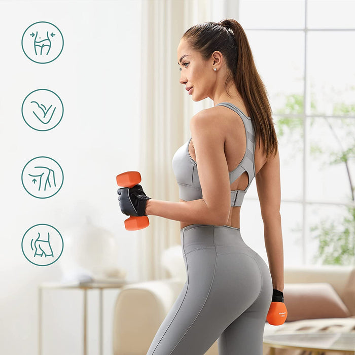 Set uteži 2 kos nedrseči 2 x 1,5 kg, oranžne | SONGMICS-Vasdom.si