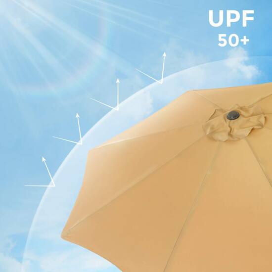 Sončnik, O 300 cm, vrtni senčnik, UV zaščita do UPF 50+ (držalo ni vključeno) | SONGMICS-Vasdom.si