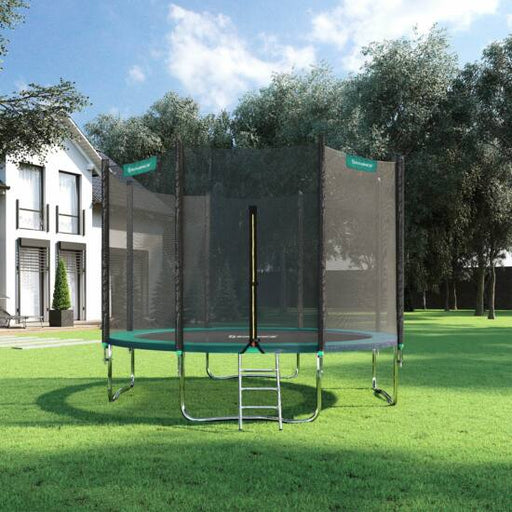 Trampolin z varnostno mrežo, testiran TÜV Rheinland, O 366 cm | SONGMICS-Vasdom.si