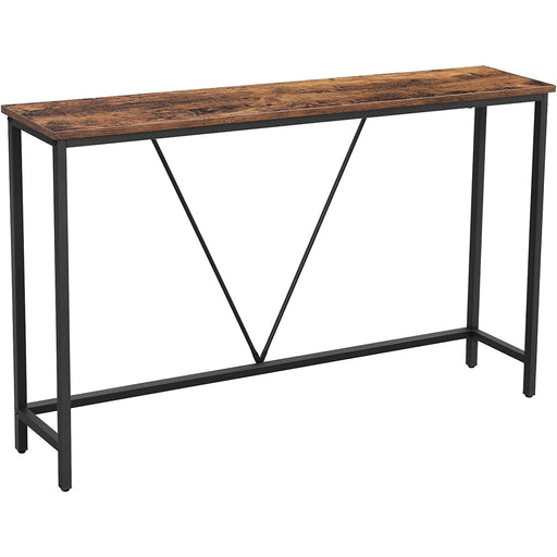 Vintage konzolna miza 120 x 23 x 74 cm, rjavo-črna | VASAGLE-Vasdom.si