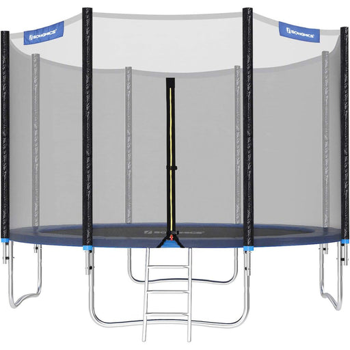 trampolin premera 366 cm z varnostno mrežo, modre barve | SONGMICS-Vasdom.si